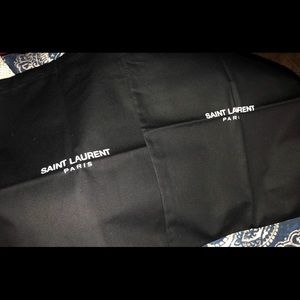 Saint Laurent Dust Bags!   YSL 1-PAIR